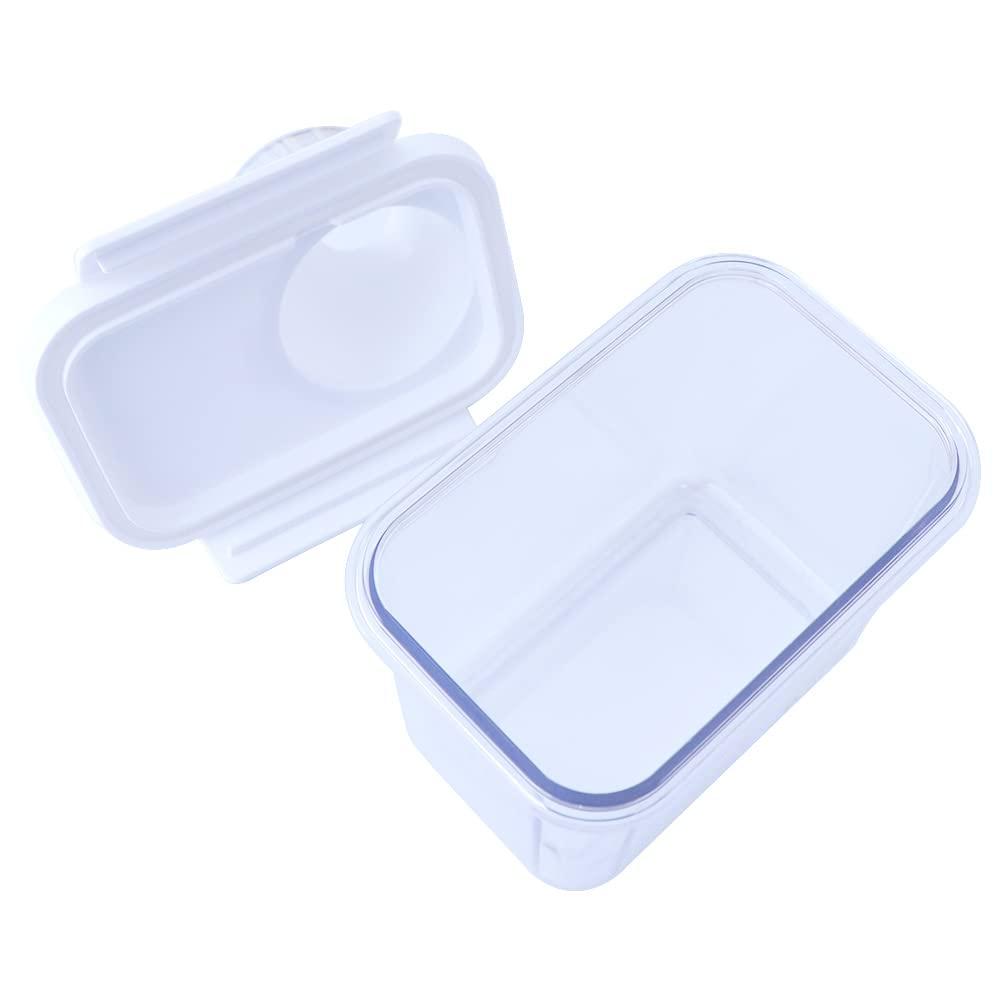 Generic 1PCS Clear Washing Powder Container,Multipurpose Detergent Box Laundry Powder Dispenser Airtight Laundry Detergent Powder Storage Box(S)