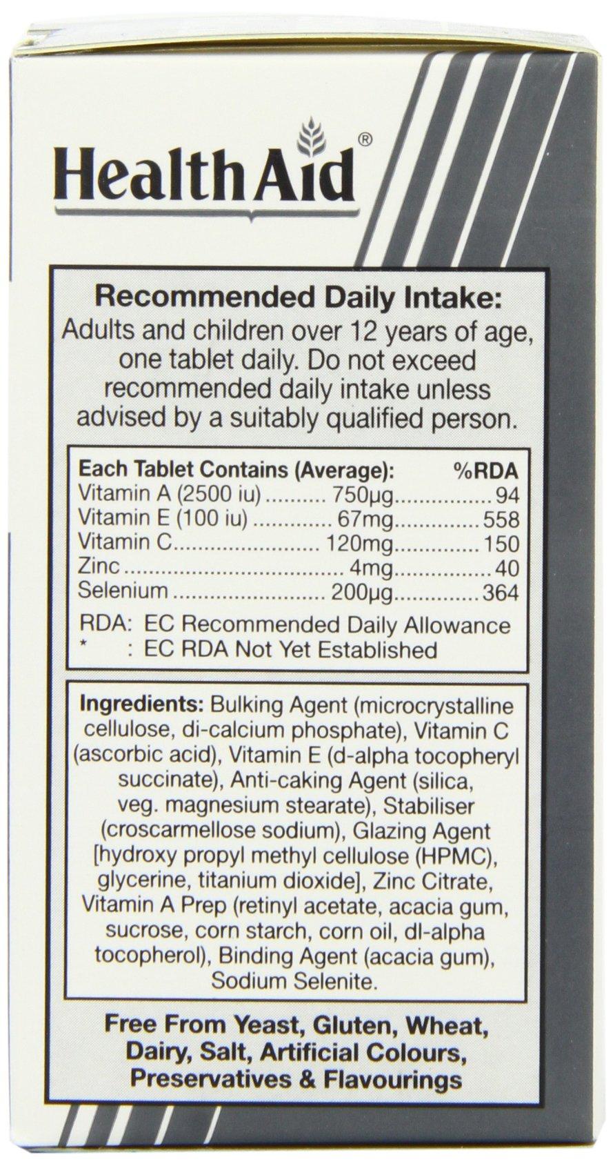 Health Aid Health Aid Selenium Plus (Vitamins A, C, E & Zinc) 60 Tablets