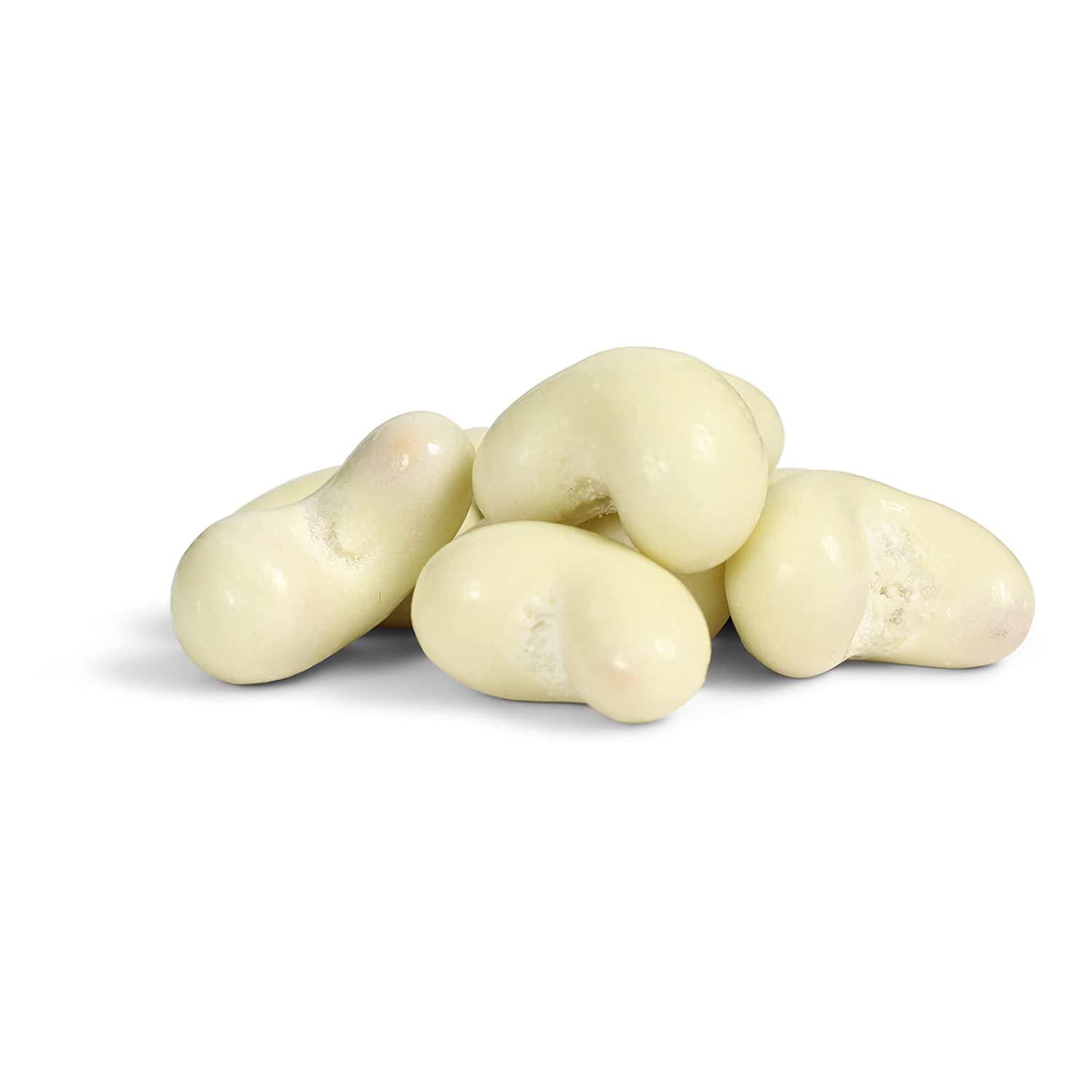 It's Delish Gourmet White Chocolate Covered Cashews by Its Delish, 1 lb (16 Oz) Bulk Bag | White Milk Chocolate Coated Cashew Nuts, Kosher Dairy