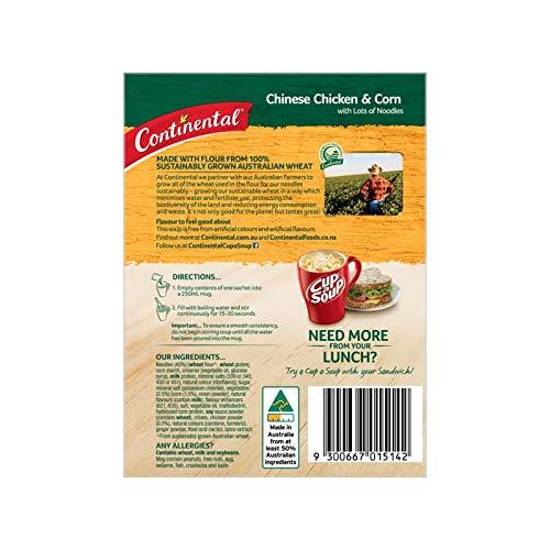 Unilever Continental Chinese Chicken & Corn Lots-a-noodles Soup 2 Serves 66gm