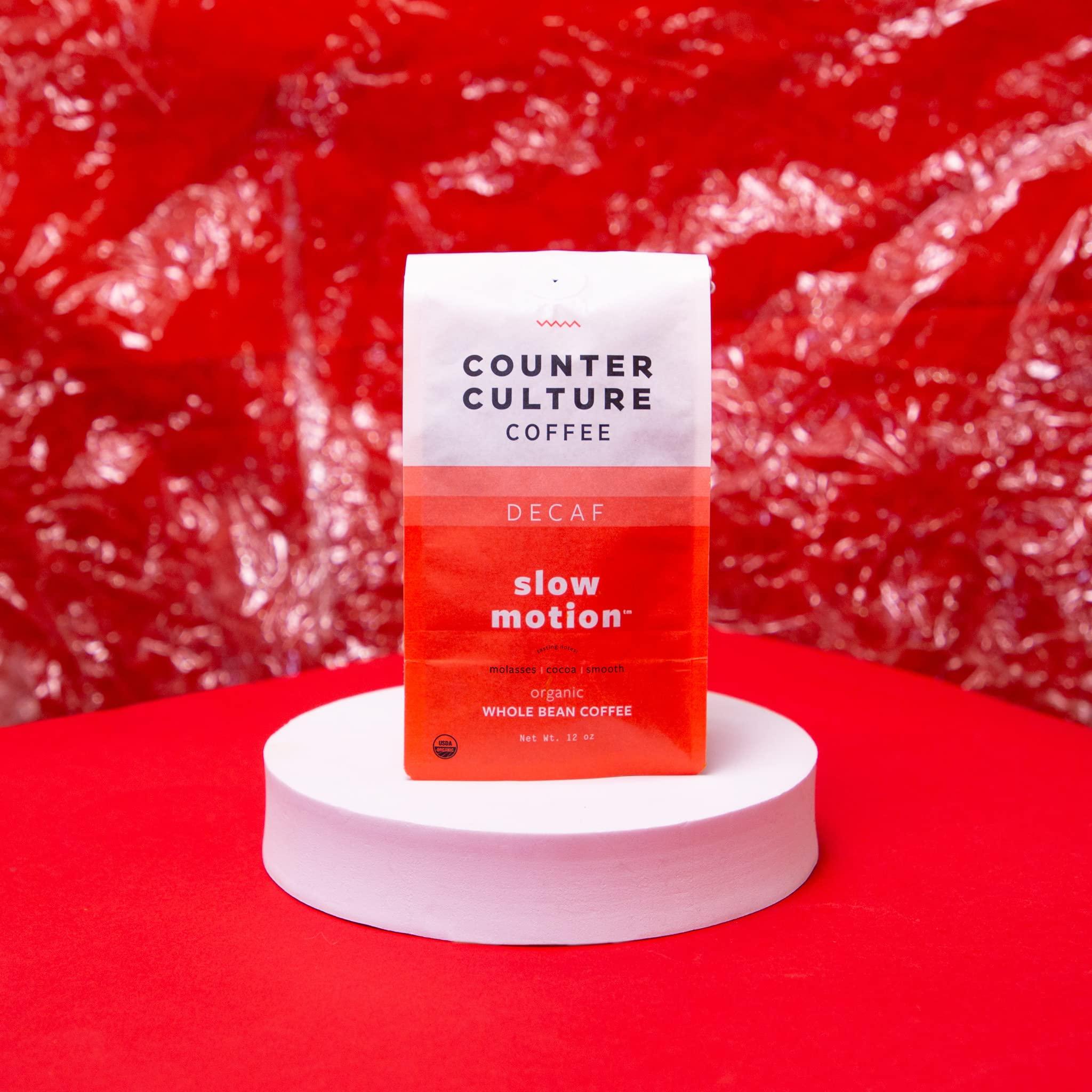 Counter Culture Coffee Counter Culture Coffee Slow Motion Decaf - Medium Roast, Organic, Sustainably Farmed, Kosher, Whole Bean Coffee, 12 oz (1 Bag)