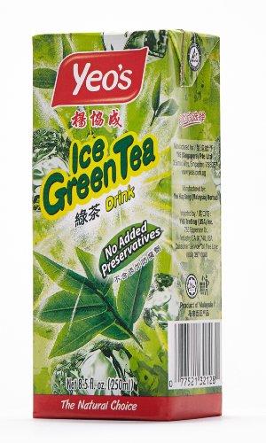 Yeo's Yeo's Iced Green Tea Drink, 8.5 Oz (Pack of 24) Cartons - No Artificial Additives - Full of Antioxidants and Minerals - Aqueous Extract of Green Tea and Jasmine