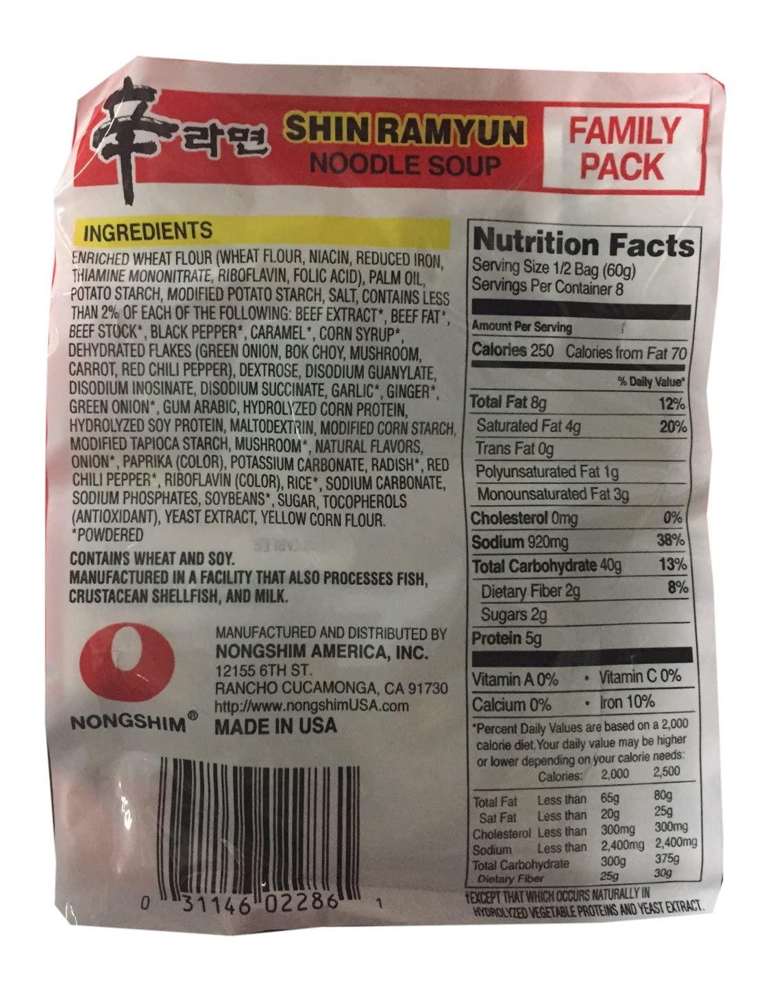 Nongshim Nongshim Korean Ramen Familiy Pack (Shin Ramyun)