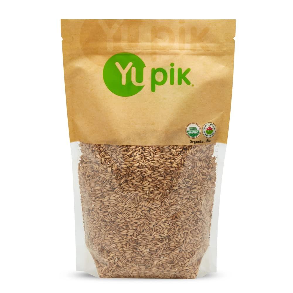 Yupik Yupik Organic Whole Oat Groats,2.2 lb, Non-GMO, Vegan, Kosher, Raw, Whole Grain Oats, Salt-Free, Nutty Flavor, Good Source of Fiber, Ideal for Baking & Cooking