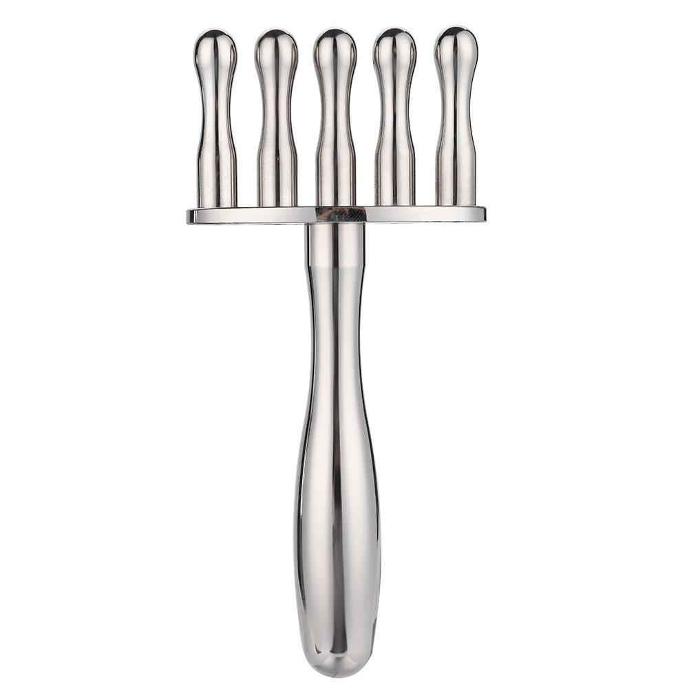 NSXAYIWE Magnetic Therapy Massage Fork, 5 Drainage Acid Pen Emotion Code Magnets, Magnetic Fork Meridians Points Massage Stick, Relaxing Body Massage Tool Healing Magnets (5)