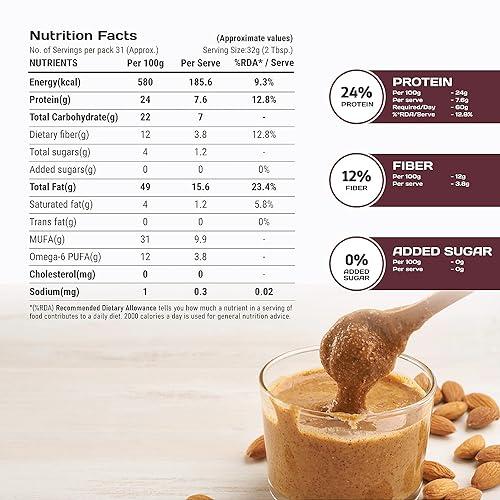 Pintola Pintola All Natural Almond Butter (Crunchy) (200g)