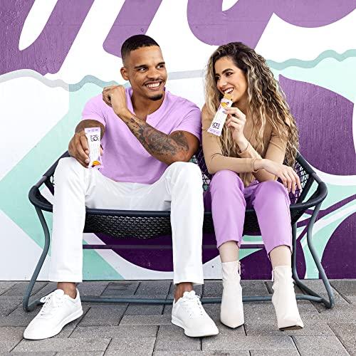 IQBAR IQBAR Brain and Body Keto Protein Bars - Chocolate Sea Salt and Almond Butter Chip - 12 Count Energy Bars - Low Carb Protein Bars - High Fiber Vegan Bars Low Sugar Meal Replacement Bars