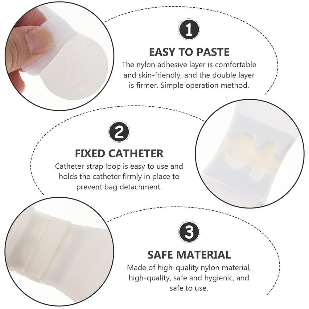 Healifty Healifty 5pcs Catheter Securement Device for PICC& Drain Hub Securement Flexible Material- Low Profile Design for Patient Comfort- Medical Supplies