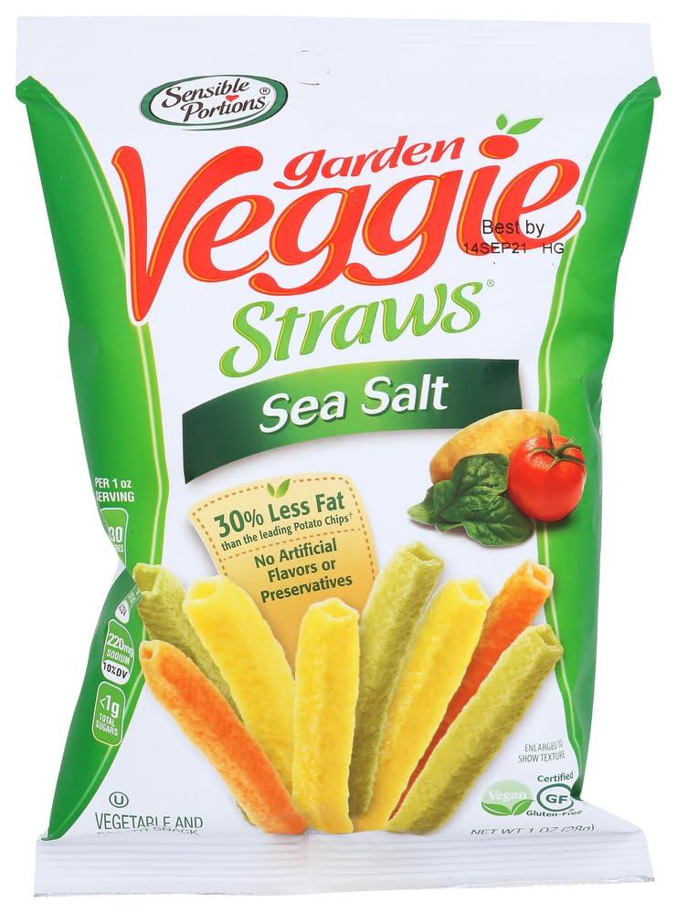Sensible Portions Sensible Portions Garden Veggie Straws with Sea Salt 1 Box of 6 - 1 Oz Bags by Sensible Portions
