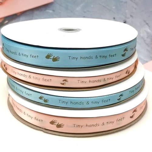 DOYOUWE DOYOUWE Personalized Cotton Ribbon, Custom Logo Printed, Wedding & Birthday Occasion, Ruban de 10 mm, Cotton & Polyester Material