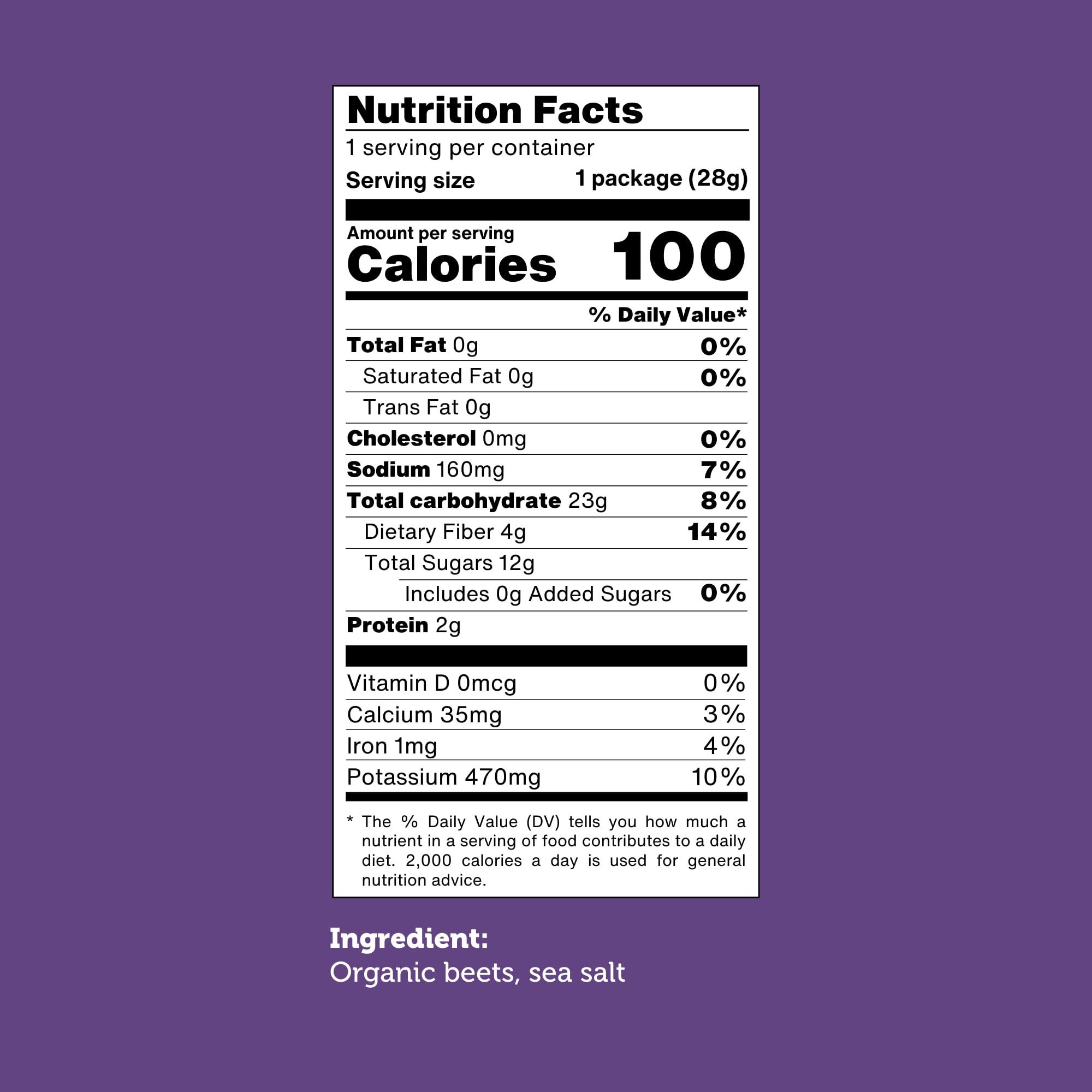 Good Chips by Paramo Snacks Baked Organic Beet Chips by GOOD CHIPS! 100% Natural, Oil Free, Only Two Ingredients: Organic Beets and Sea Salt. 1 oz Bags, Pack of 8