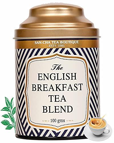 SAN-CHA SANCHA TEA BOUTIQUE, Assam English Breakfast Tea 200g (Set of 2) Assam Black Tea,Full Bodied Tea with Woody Notes, Tea Loose Leaf Assam. Malty Assam Tea
