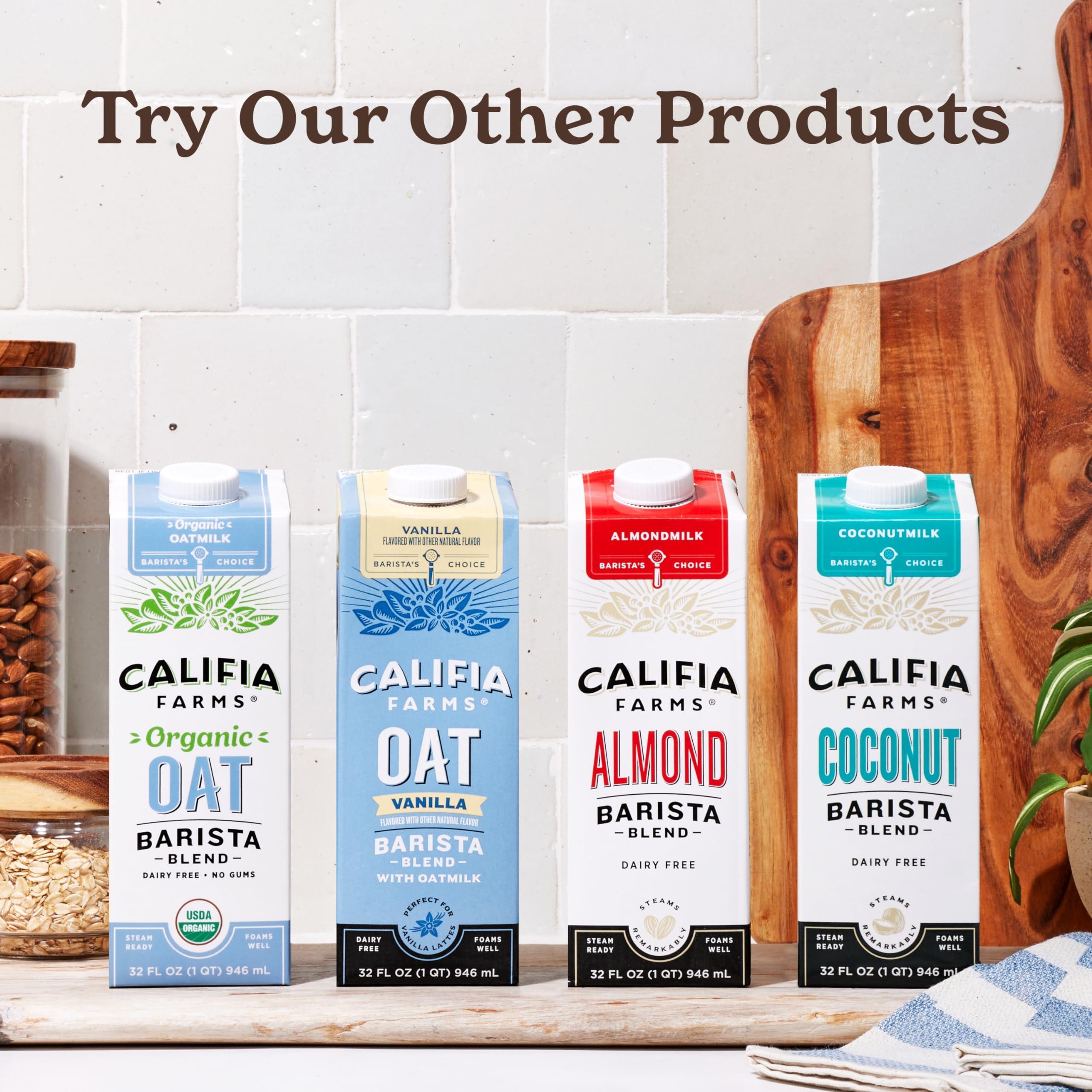 Califia Farms Califia Farms - Coconut Barista Blend Coconut Milk, 32 oz (Pack of 6), Shelf Stable, Dairy Free, Plant Based, Vegan, Gluten Free, Non GMO, Creamer