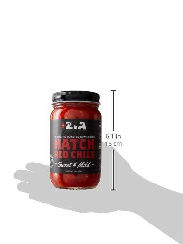 Zia Green Chile Company Original New Mexico Hatch Red Chile By Zia Green Chile Company - Delicious Flame-Roasted, Peeled & Diced Southwestern Certified Red Peppers For Salsas, Stews & More, Vegan & Gluten-Free - 16oz
