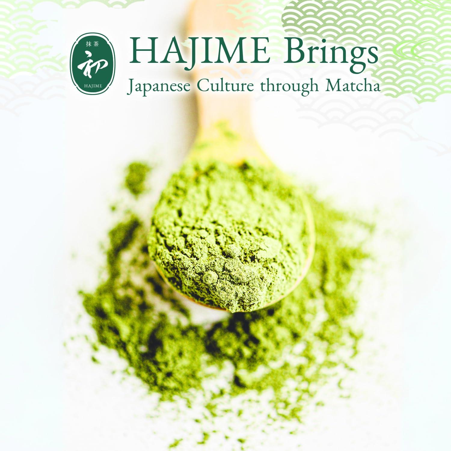 BJDesign BJDesign Matcha Latte Powder “HAJIME” Sweetened Matcha Green Tea Powder - Authentic Japanese Origin - Non MSG, Non GMO, Vegan, Gluten Free (5.3 Ounce)