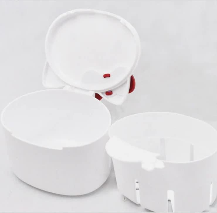 Dentoclear Denture Bath Case Cup Denture Soaking Cup Dental Retainer Case Orthodontic Bath Box Mouthguard Storage Holder Retainer Cleaner Kitty Made in Japan