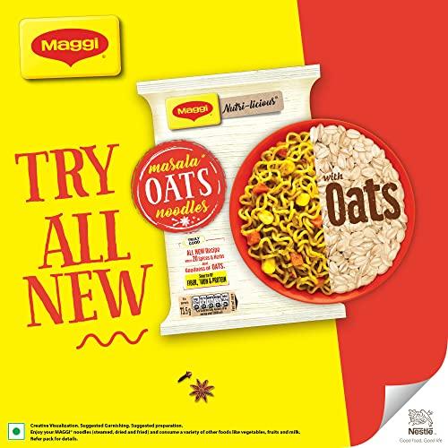 Nestle Maggi Nutri-Licious Oats Masala Noodles, 290g Pouch, Vegetarian, India