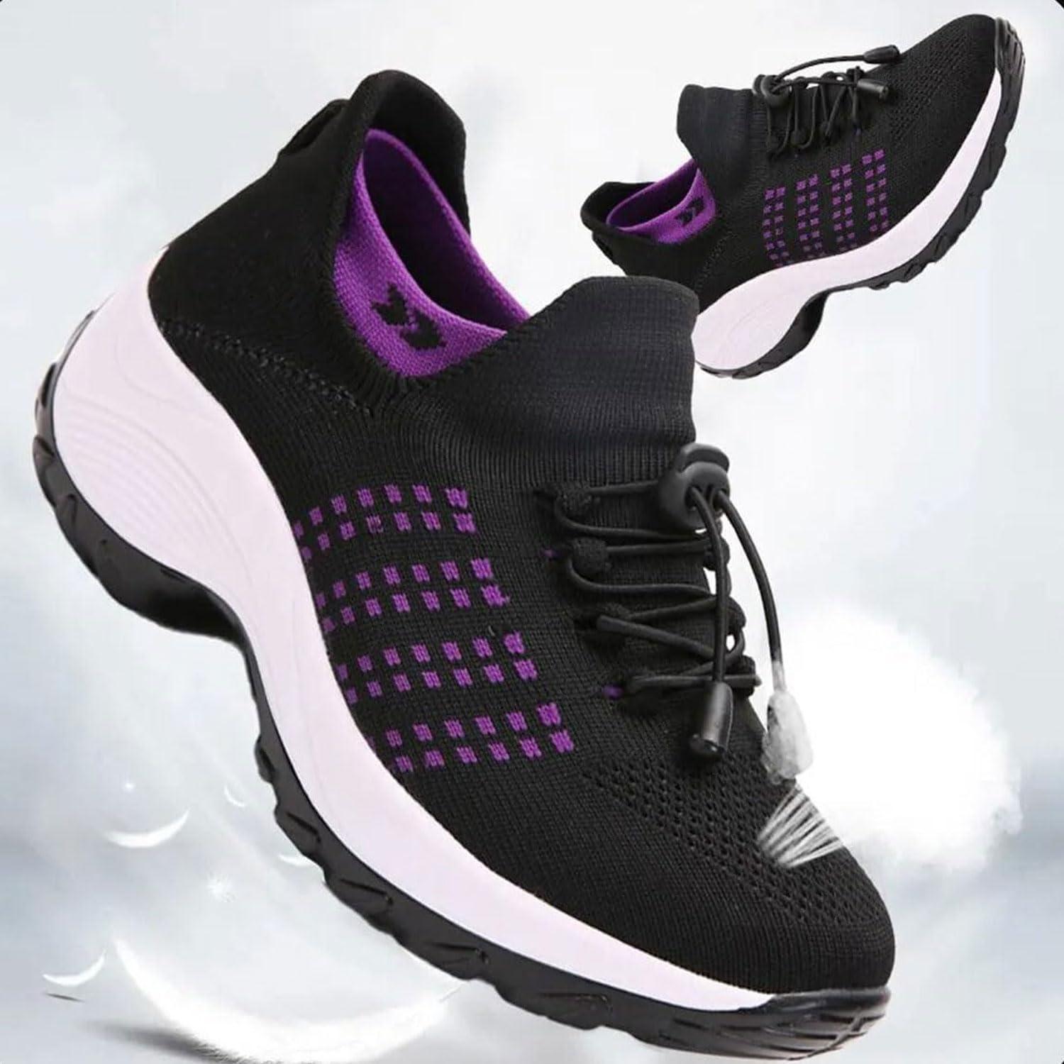 WFYYN AYAY WFYYN AYAY Orthofit Comfort Shoes,Walking Shoes with Arch Support and Comfort,Ladies Orthopedic Shoes, Breathe Plantar Fasciitis Shoes(Size:41,Color:Red)