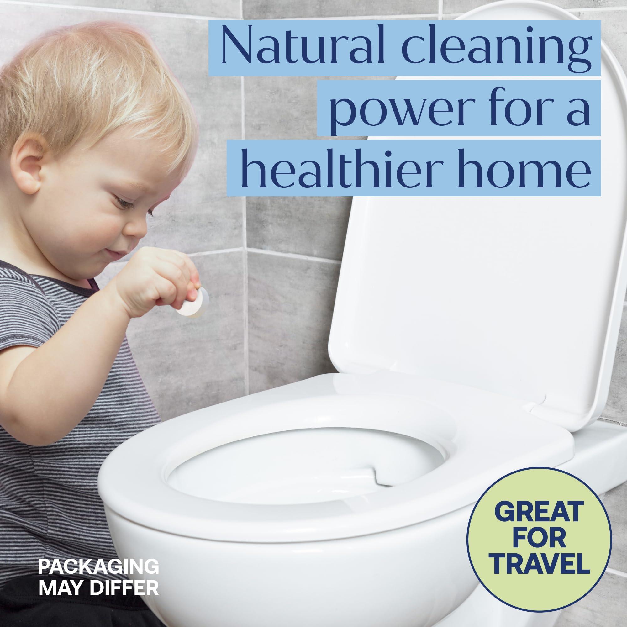 Fab Tab Fab Tab Toilet Bowl Cleaner Tablets- No Harsh Chemicals | Removes Rust & Stains | Natural Cleaning Products | Family and Pets approved Plastic-Free