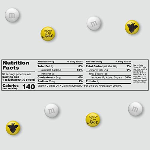 M&M'S M&MS Meant To Bee Milk Chocolate Candy - 2lbs of Bulk Candy for Engagement Party, Wedding Favors, a Chocolate Gift Box and More