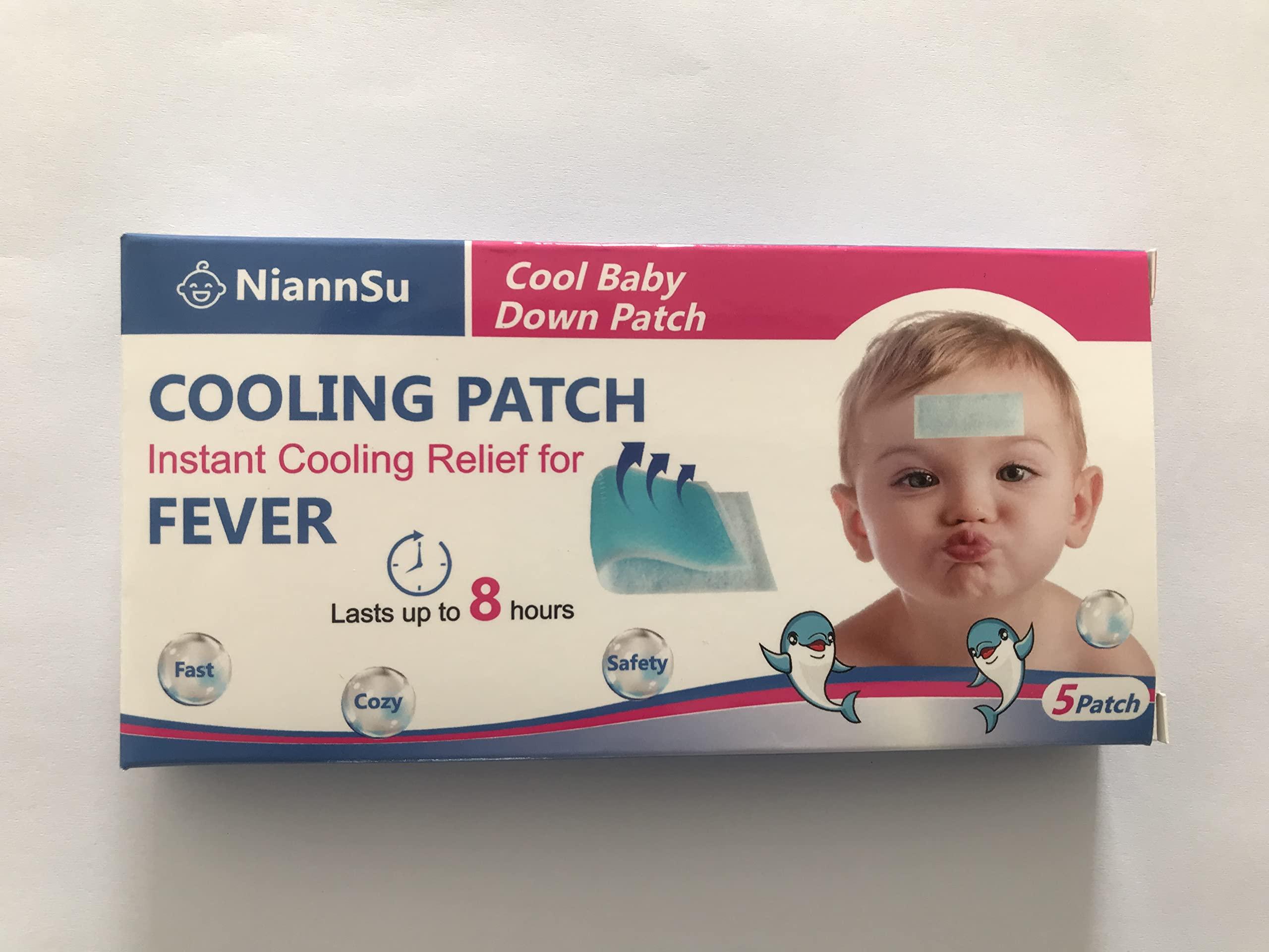 Generic NiannSu Cooling Patch for Kids Fever discomfort Cooling Forehead Strips Cooling Gel Sheet5 Count