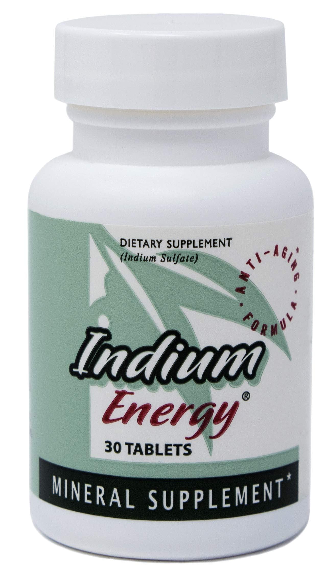 EAST PARK East Park Research - Indium Energy - All Natural Indium Powerful Anti-Aging Support - Helps Increase Energy and Supports Mental Clarity, Sleep, Joints and Overall Sense of Well-Being - 30 Capsules