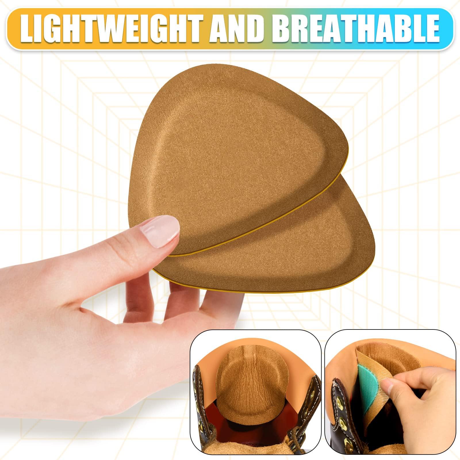 HTZNHXT 4 Pair Leather Boots Heel Grips Liner Cushions, Shoe Filler Inserts for Women/Men Loose Shoes, Heel Pads Improved Comfort and Fit for Sneaker