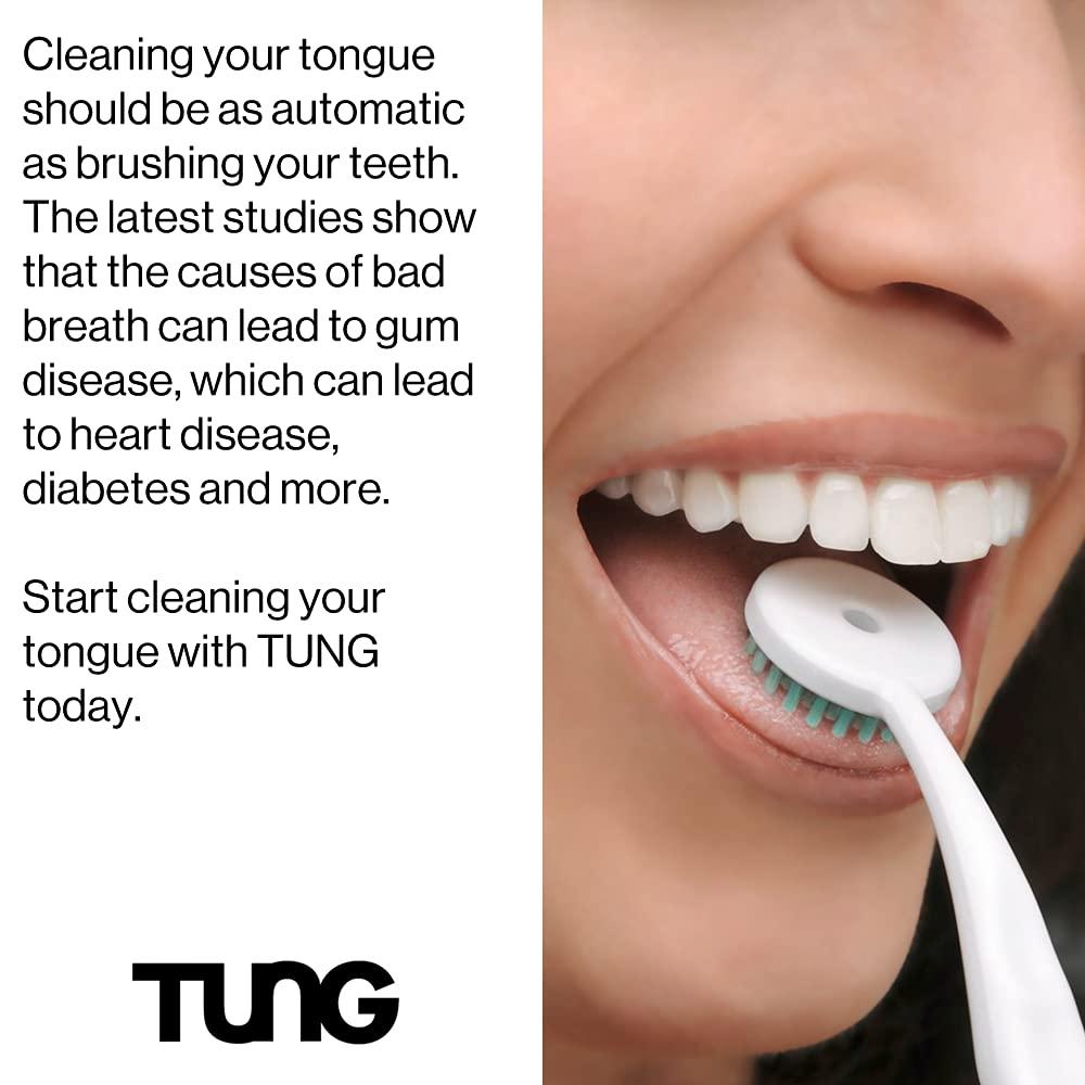 Peak Essentials The Original TUNG Brush Tung Tongue Gel | Fresh Mint Tongue Cleaning Paste | Bad Breath and Halitosis | Mouth Odor Eliminator | Use with Tongue Brushes & Scrapers | Made in America (4 Pack)