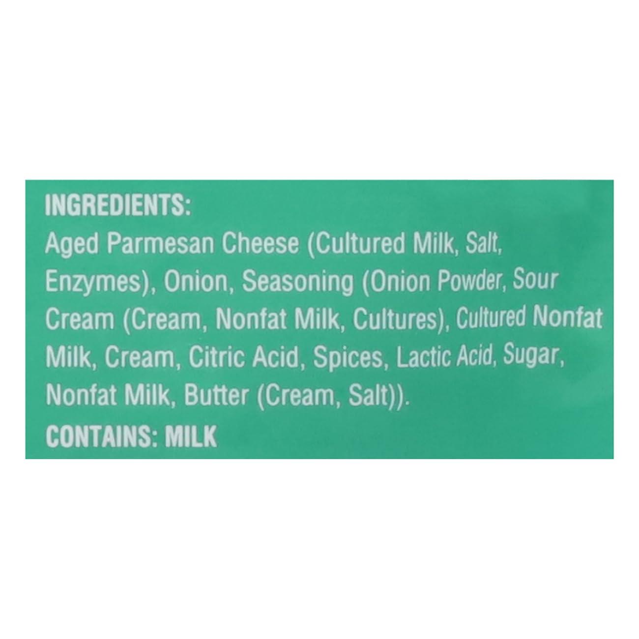 Parmcrisps ParmCrisps Sour Cream & Onion Cheese Parm Crisps, Made Simply with 100% REAL Cheese | Healthy Keto Snacks, Low Carb, High Protein, Gluten Free, Oven Baked, Keto-Friendly | 1.75 Oz (Pack of 6)
