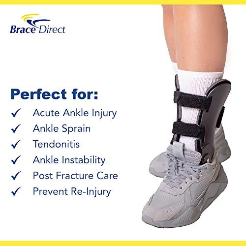 Brace Align Brace Align Semi-Rigid Ultra Active Ankle Brace- Hinged Ankle Stabilizer, Protection and Support for Sprains, Volleyball, Basketball, Tennis, Sports Injury- Left or Right Foot- PDAC L1906