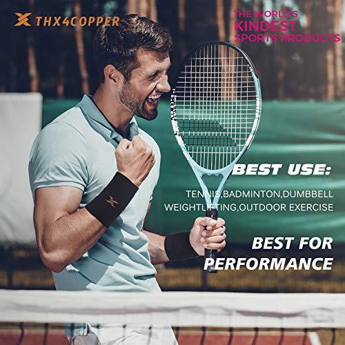 THX4COPPER THX4COPPER Compression Wrist Sleeve - Copper Infused Wrist Support for Men &Women-Improve Circulation and Recovery(1 Pair)