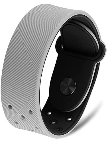 MagnetRX MagnetRX Magnetic Sports Bracelet Waterproof Silicone Bracelet with 32 Magnets Ultra Strength Wide Magnetic Bracelets for Men & Women (Grey | X-Large Size)