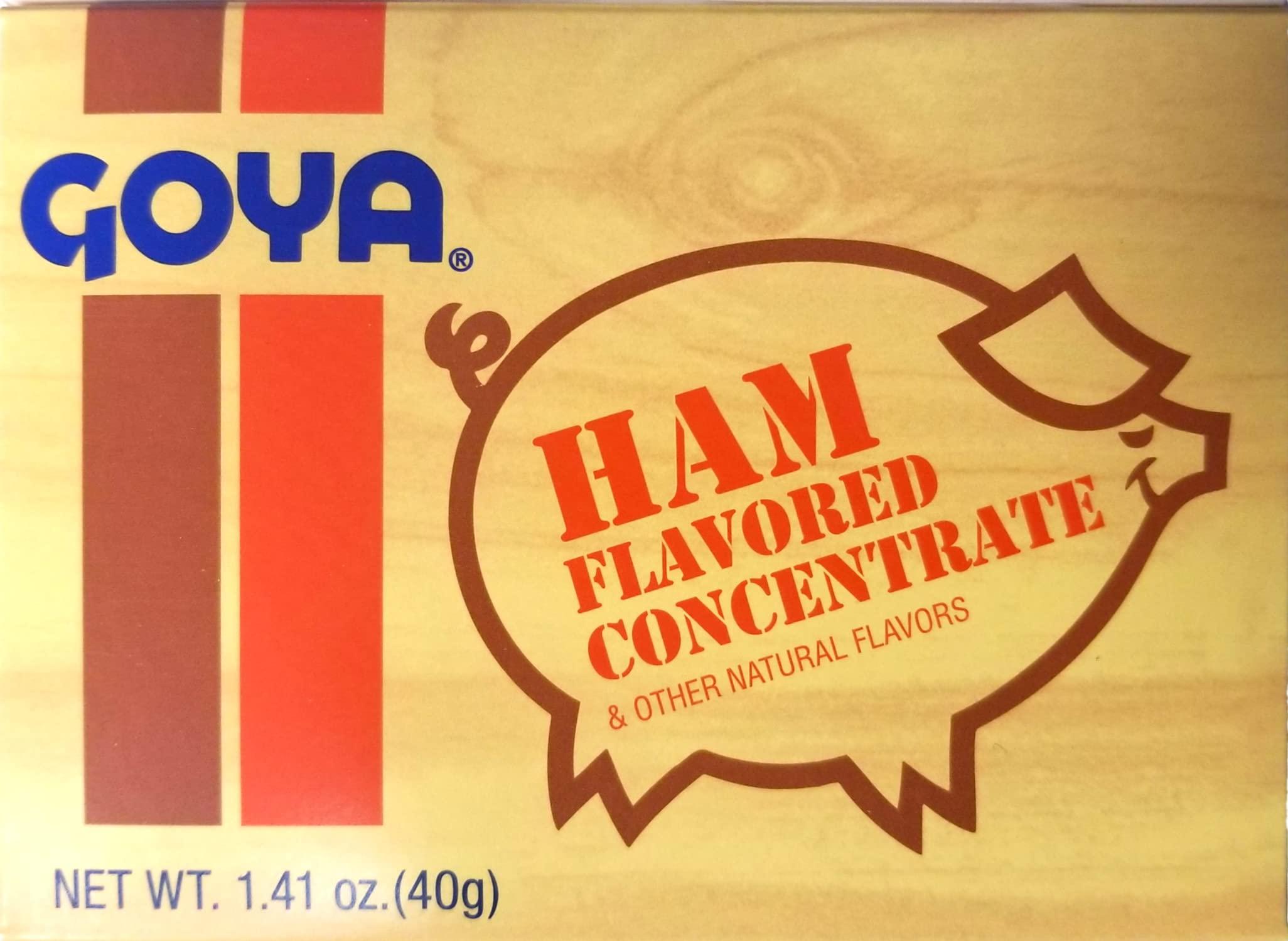 Goya Goya Ham Flavored Concentrated Seasoning 1.41oz | Sabor a Jamon (Pack of 03)