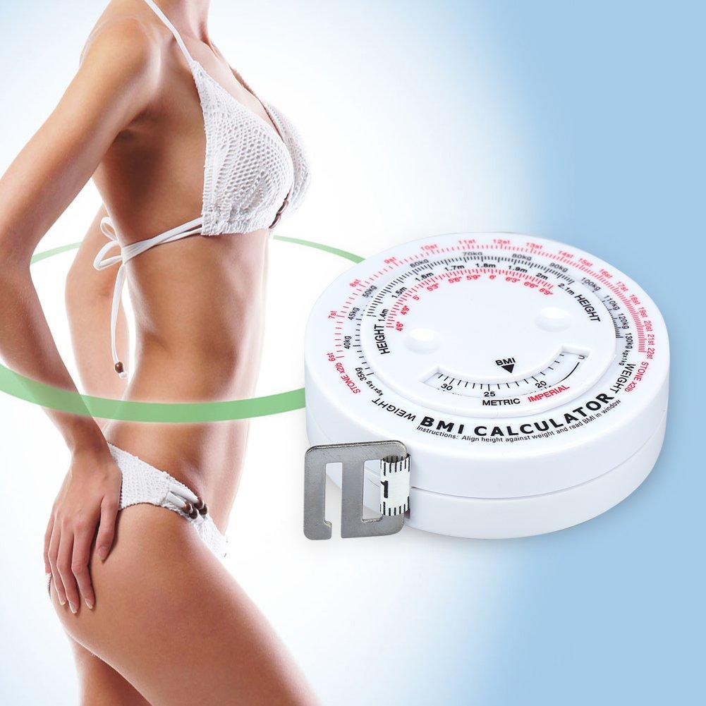 SUPYINI Beauty Body Mass Index Round Fat Measurement Fitness Measurement Body Retractable Band