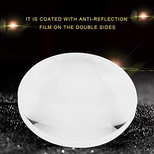 KUIDAMOS K9 Optical Glass 100Mm Focal Length Double Convex Lens Magnifying Lens,Magnifying Glass Lens Length Double Convex Magnifying Lens Double Coated with,Replacement for The Old Or Broken One
