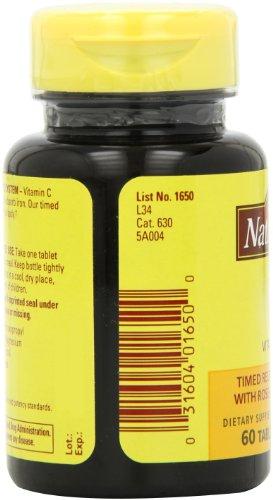 Nature Made Nature Made Vitamin C 1000 mg Time Release Tablets with Rose Hips, 60 Count to Help Support the Immune System