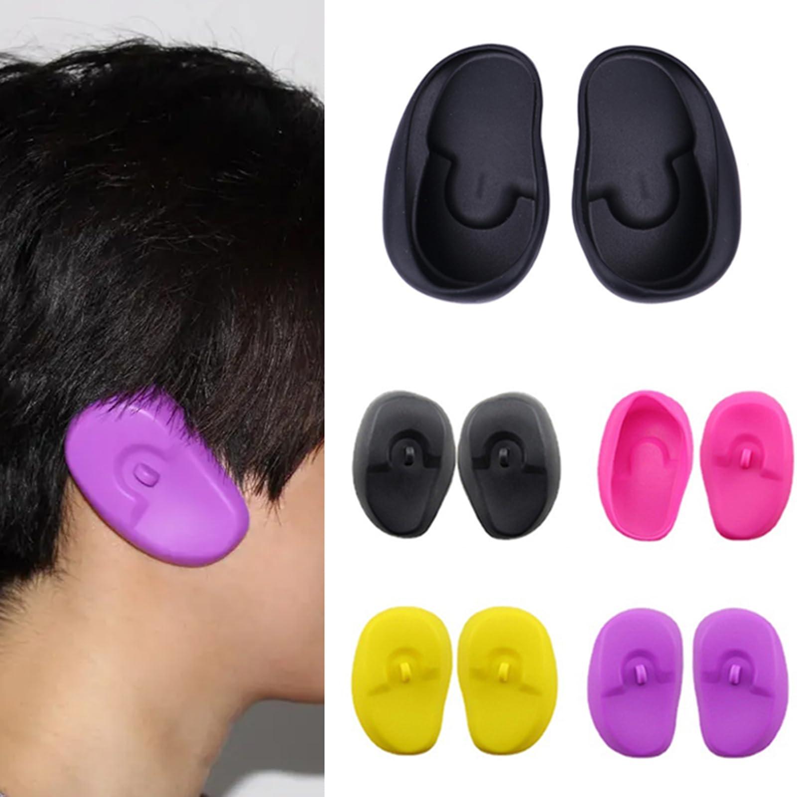 Peiiwdc 2pcs Waterproof Silicone Ear Covers for Hair Washing Protect Your Ears from Water Damage Hair Washing Ear Guards