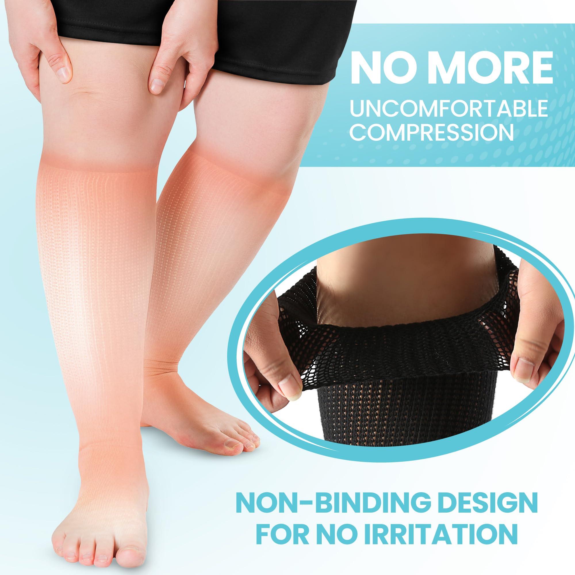 EliteWell Bariatric Socks Extra Wide, Diabetic Socks for Women, Lymphedema Socks, Extra Wide Socks for Swollen Feet, Non-Binding Socks