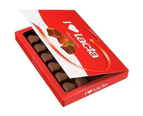 Lacta I Love Lacta - Greek Chocolate Bars with Strawberry