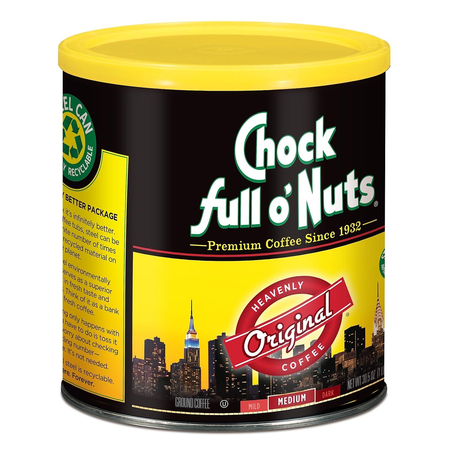 Chock Full o' Nuts Chock full o\'Nuts 1852817 Chock full o\'Nuts Original Blend Ground Coffee