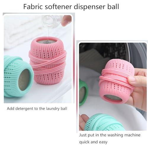 waenhasd waenhasd Washing Machine Laundry Ball, Fabric Softener Dispenser Laundry Balls, Reusable Dryer Balls, Fabric Softener Balls for Washer, Downy Ball Dispenser for Fabric Softener /2084, 3 Pcs, 21213