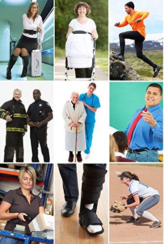 Swell Relief 7 Pair Ladies Compression Socks, assorted Colors Moderate/Medium Compression 15-20 mmHg. Nurses, Running, Travel & Flight, Surgery, Recovery, Pregnancy, Knee-High Socks. (White, Small/Medium)