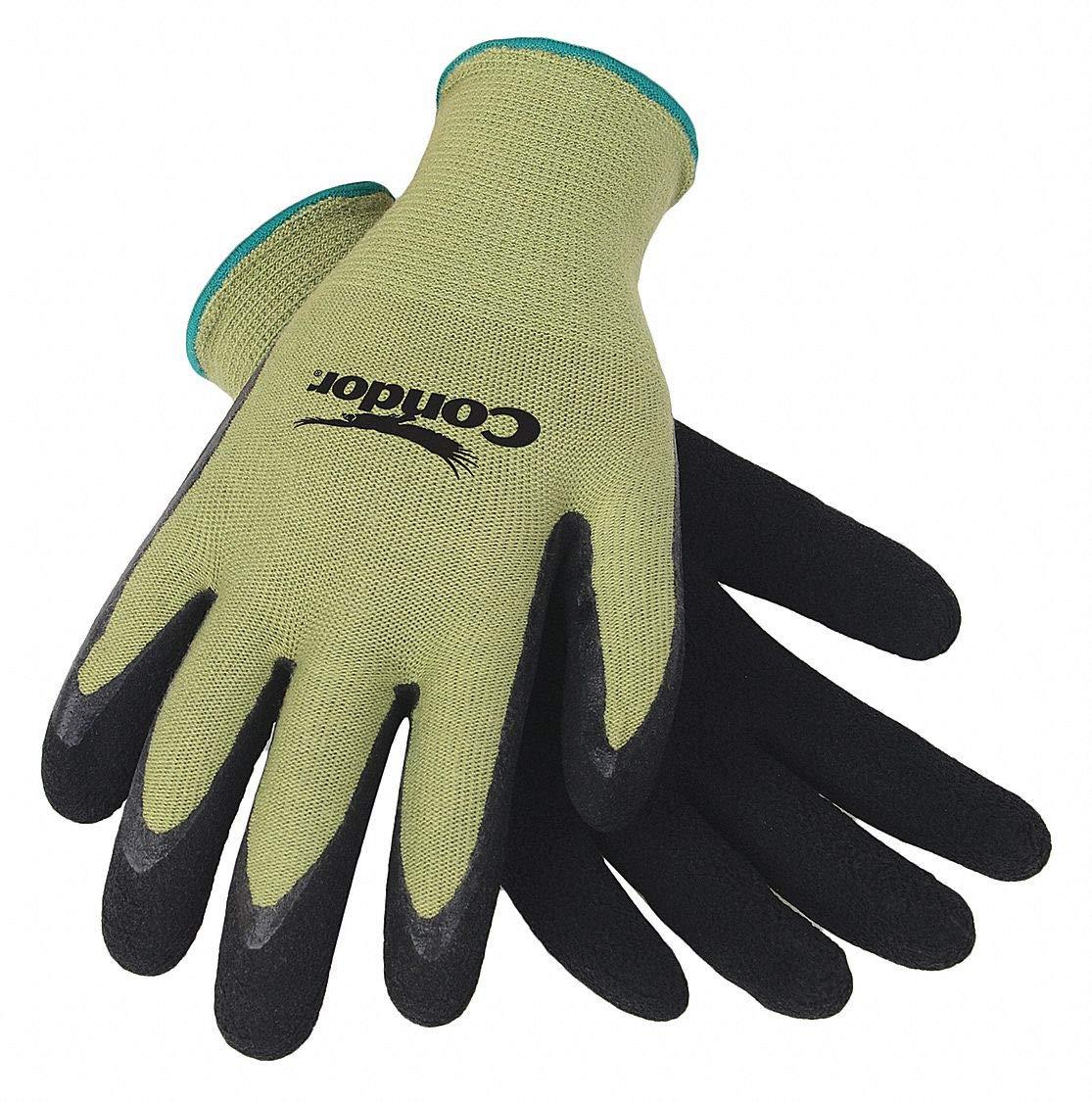 Condor CONDOR 4NMN9 Latex Palm-Coated Gloves, S, PR