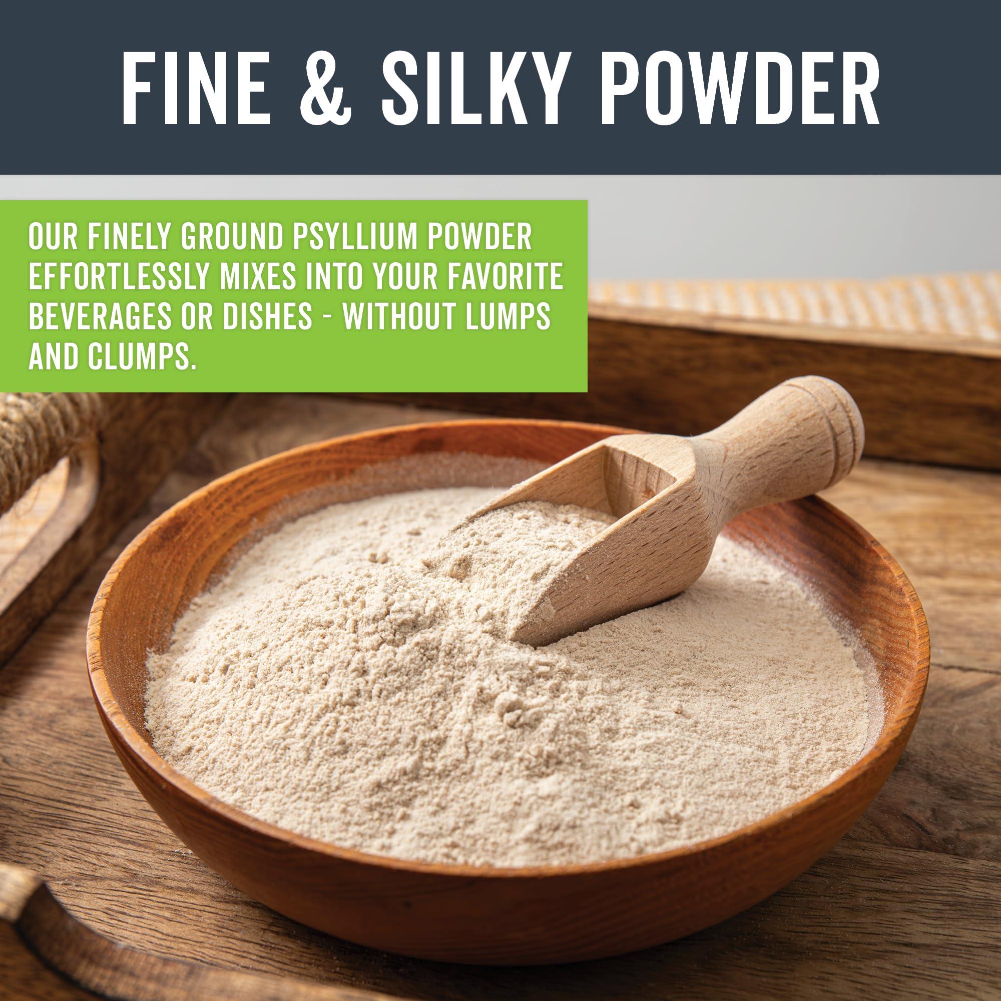 Viva Naturals Viva Naturals Organic Psyllium Husk Powder, 24 oz - Finely Ground, Unflavored Plant Based Superfood - Good Source of Fiber for Gluten-Free Baking, Juices & Smoothies - Certified Vegan, Keto and Paleo
