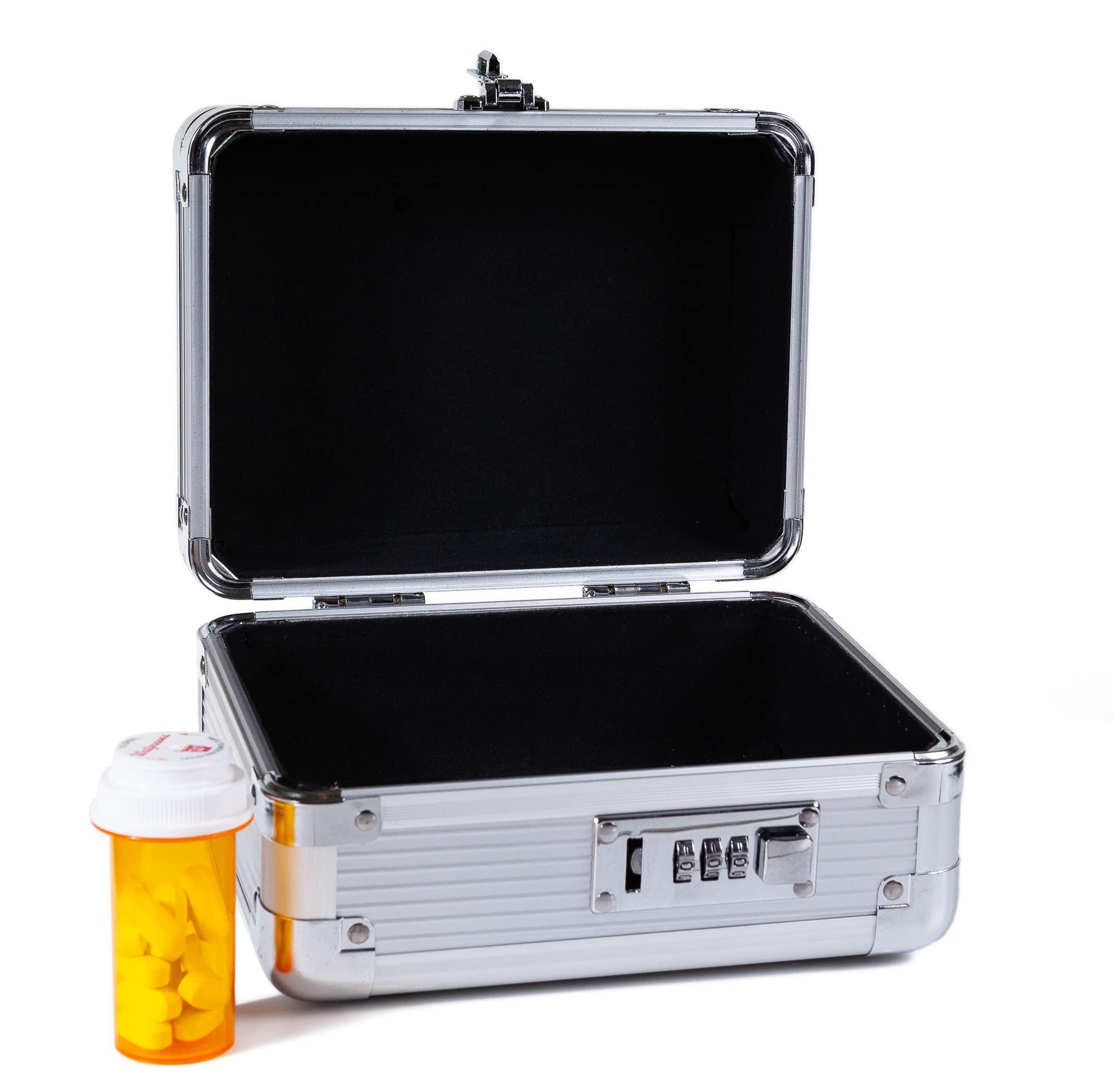 MEDICINE RX SAFE MEDICINE RX SAFE Medication Carrying Case - Mini_Silver