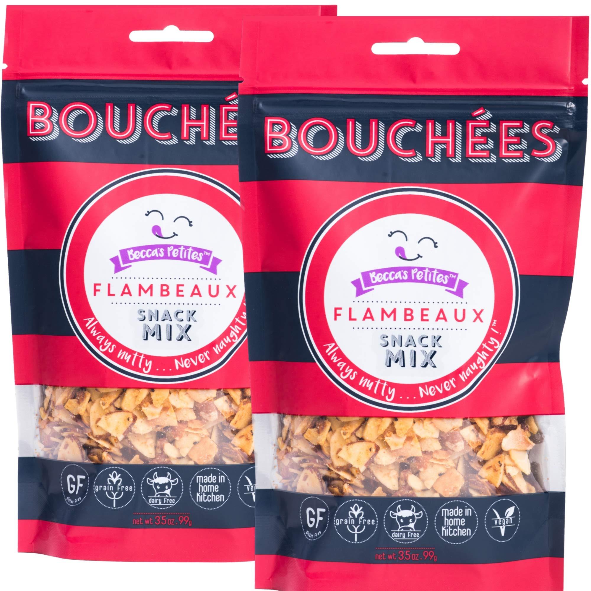 Becca's Petites Becca’s Petites Keto Snacks, Net Carbs - 3 gms, Premium Mixed Nuts – Spicy (Cayenne,Red Pepper,Garlic) Low Carb Snack - Gluten Free, Grain Free, Non GMO, Vegan, 3.5 Oz Bag (2-Pack)