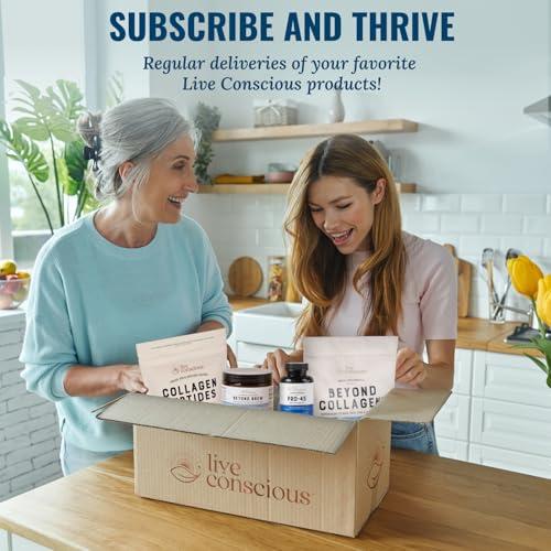 Live Conscious Live Conscious CurcuWell - Curcumin and Boswellia Blend | Maximum Strength Joint, Body and Cognitive Support - 60 Day Supply (2-Pack)