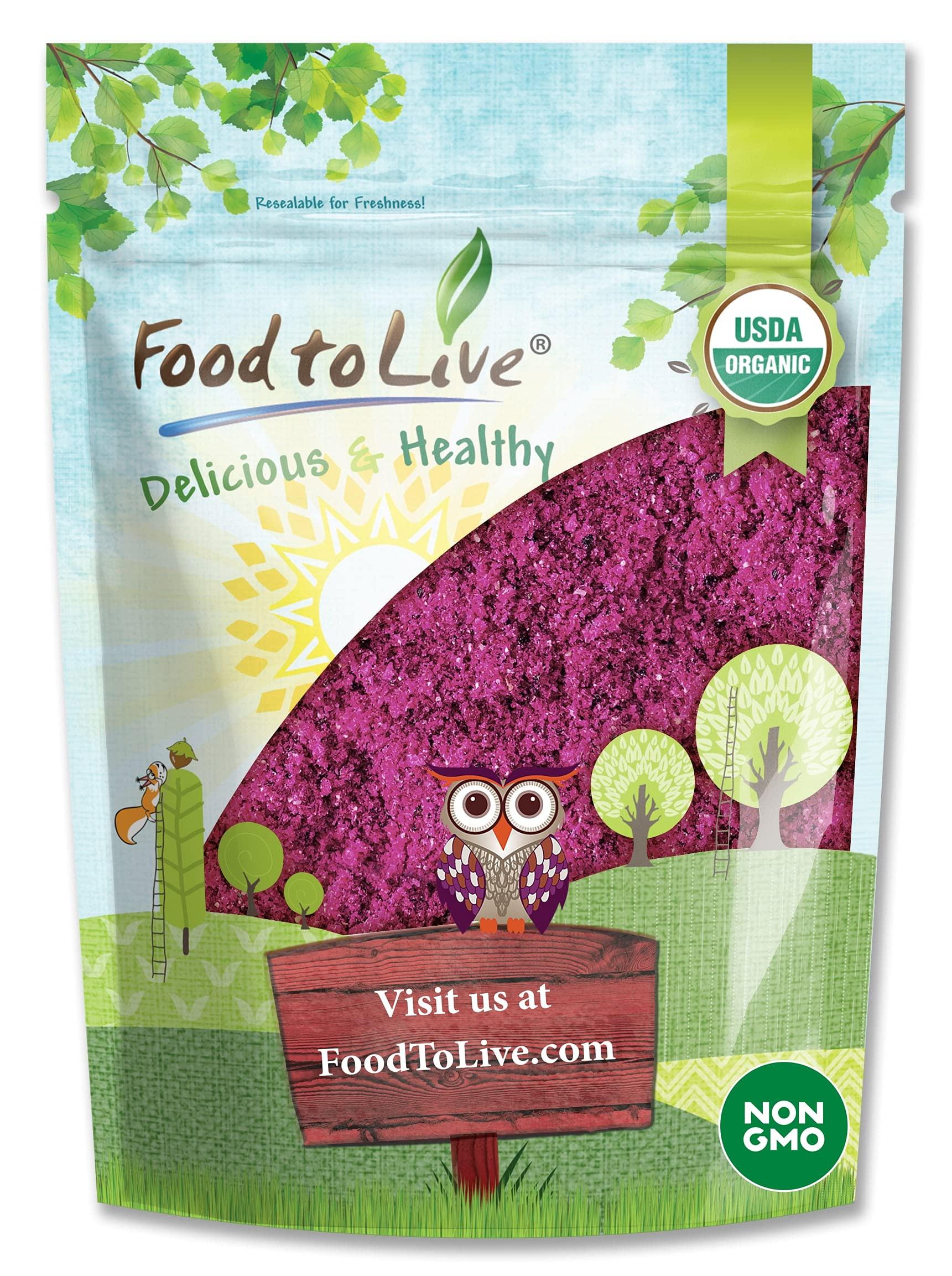 Food to Live Organic Red Dragon Fruit Powder, 8 Ounces – Non-GMO, Freeze-Dried Pitaya, Raw Pitahaya, Vegan Superfood, Bulk, Non-Irradiated, Rich in Vitamins and Minerals, Great for Drinks