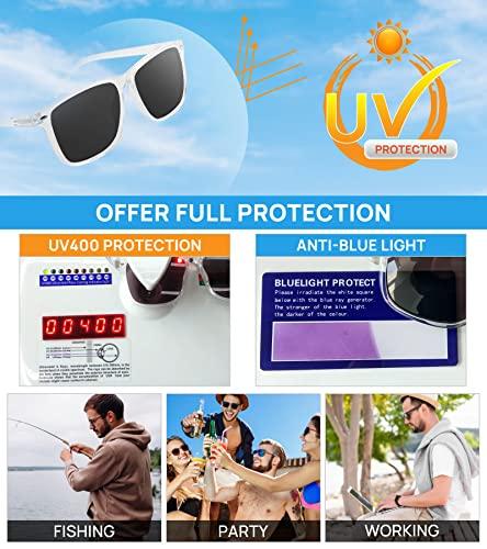 WEMOOTANTS WEMOOTANTS Men\'s Reading Sunglasses 2.75 Big Square Readers Glasses 100 125 150 175 200 225 250 275 300 350 400 Spring Hinges (Clear 2.75+)