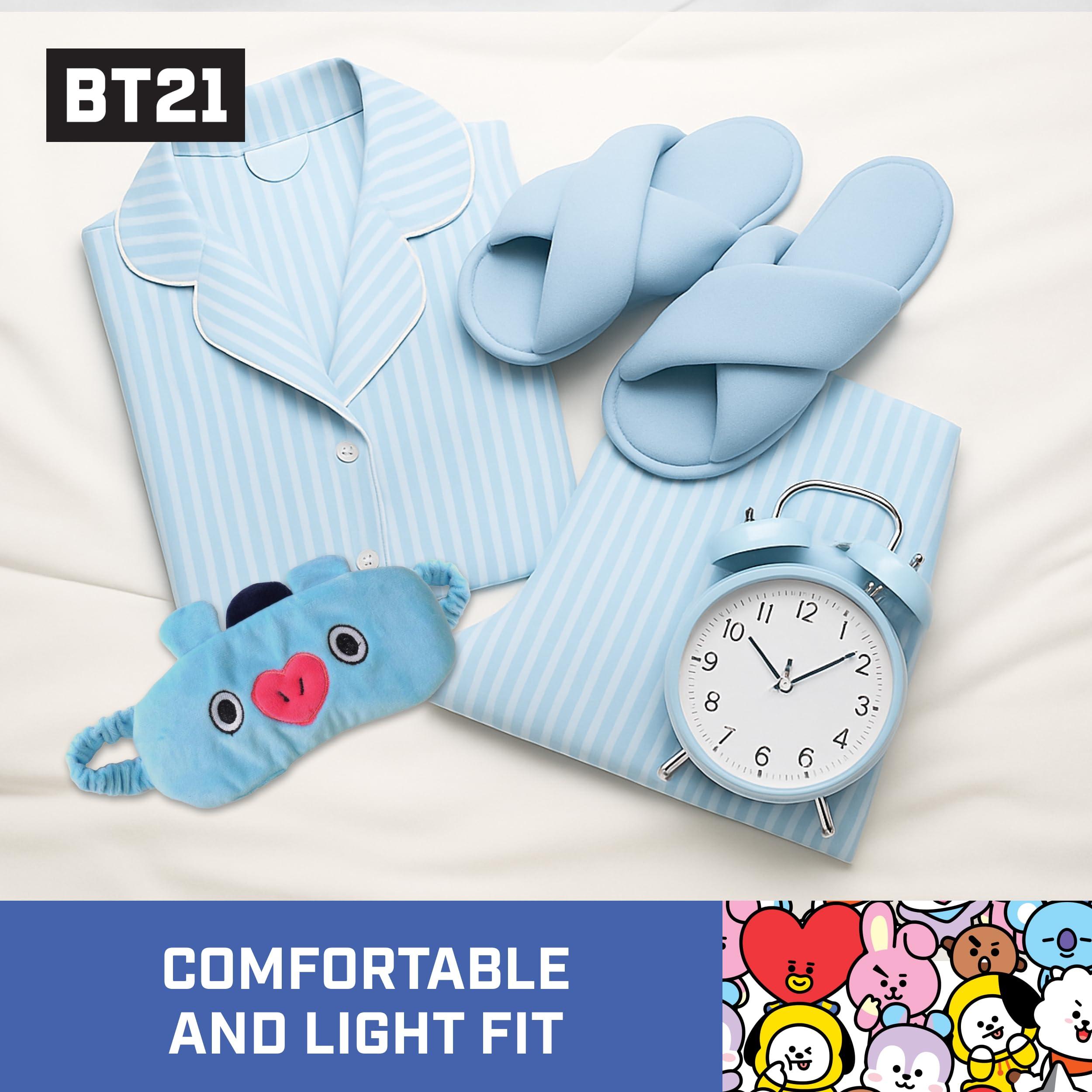 Concept One BT21 LINE Friends MANG Sleep Mask, Eye Cover Blindfold for Sleeping, Blue, One Size